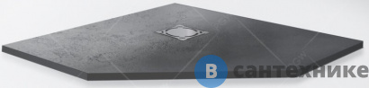 картинка Душевой поддон RGW ST/T*-0100G графит/трапеция 100*100*3 (16155100-02), без сифона