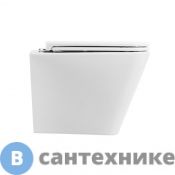 Унитаз подвесной BelBagno ARDENTE-R безободковый, с сиденьм BB520CHR/BB2322SC