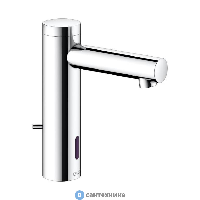Смеситель Keuco IXMO электронный для умывальника, без гарнитуры, работает от сети, хром (59512011100)