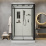 Душевая кабина Niagara Standart ST120/90/15Q/BL (120х90х215) прямоугольник, поддон 15 см, распашная, проф. черный