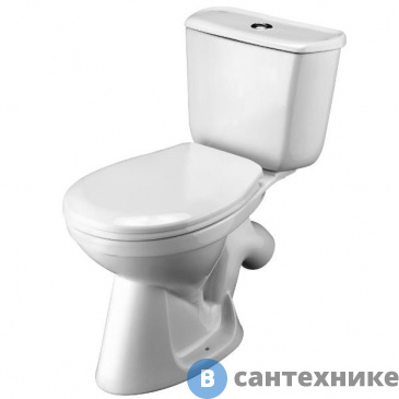 картинка Унитаз-компакт Santek Бриз 1.WH20.2.569 белый, эконом (полипропилен)