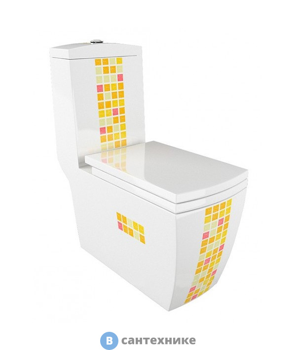 Унитаз с бачком Arcus 050 белый JGMSK моноблок (без сиденья)