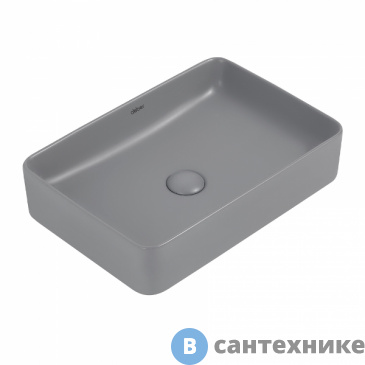 картинка Раковина ABBER Rechteck AC2207MG серая матовая накладная