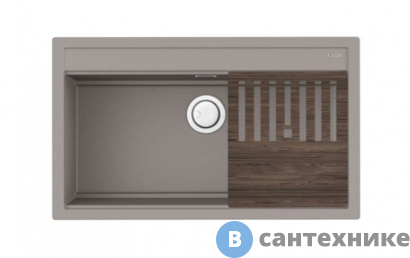 картинка Кухонная мойка OMOIKIRI Kitagawa 86-LB-GR grey (4993796)