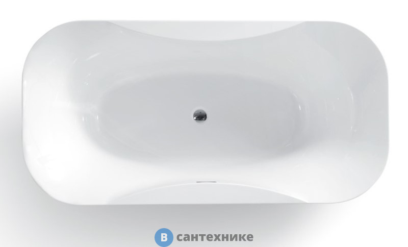 Ванна акриловая AZARIO BORDEAUX BOR18090 свободностоящая, с сифоном и металлической рамой, 1800x900x600 мм