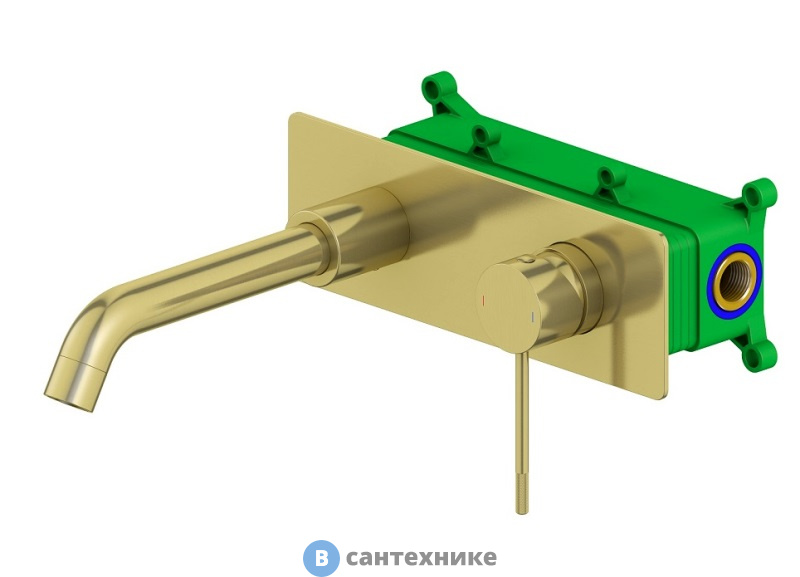 Смеситель Timo Saona 2371/17SM для раковины скрытого монтажа, золото матовое