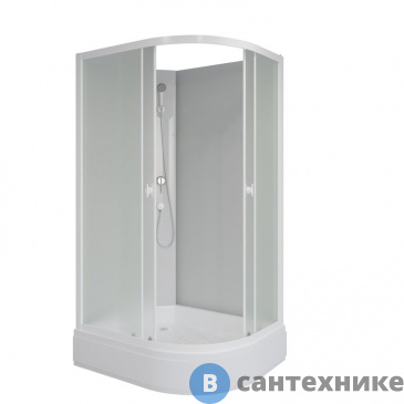 картинка Душевая кабина Niagara Promo P110/80/26L/MT/BK (1100х800х1950)