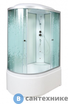 картинка Душевая кабина Deto L 920 R с гидромассажем (120х80х215 см)