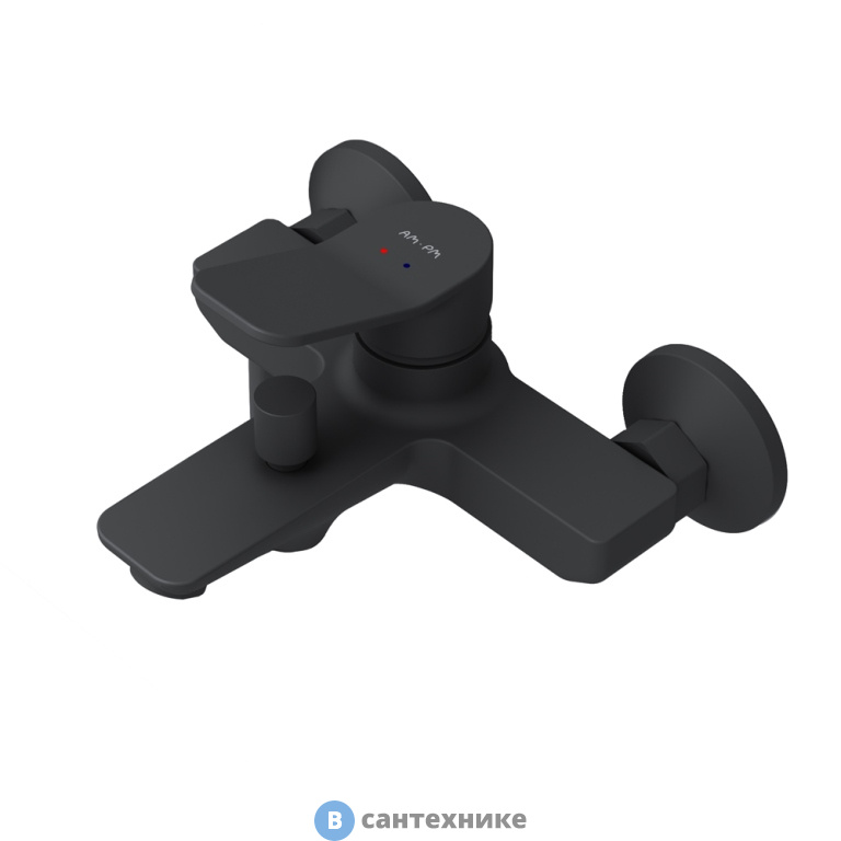 Смеситель AM.PM X-Joy F85A10022 для ванна/душа, чёрный