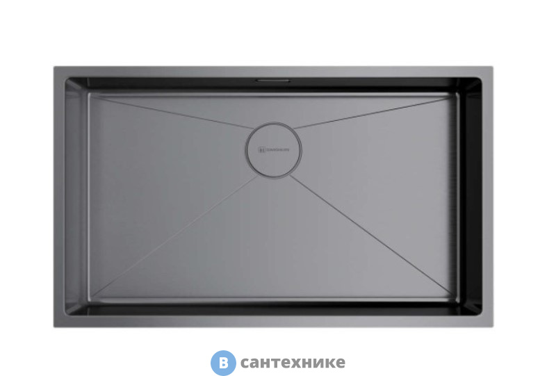 Кухонная мойка OMOIKIRI Taki 74-U/IF-GM нерж.сталь/вороненая сталь (4993498)