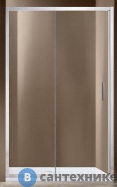 картинка Душевая дверь Vincea Garda VDS-1G135CL, 1350, хром, стекло прозрачное