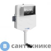 Встраиваемый смывной бачок WasserKRAFT Aller 10TLT.031.ME.CH01, кнопка смыва (хром)