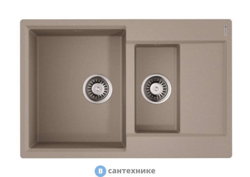 Кухонная мойка OMOIKIRI Daisen-78-2-SA бежевый (4993417)