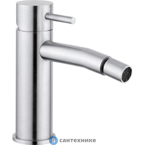 Смеситель CISAL Xion однорычажный для биде, без донного клапана, нержавеющая сталь (XI000564D1)