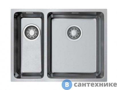 картинка Кухонная мойка OMOIKIRI Tadzava 58-2-U/IF-IN-R нержавеющая сталь (4993773)