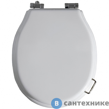 картинка Сиденье SIMAS Lante для унитаза с ручкой, белый/хром (LA002bi/cr)