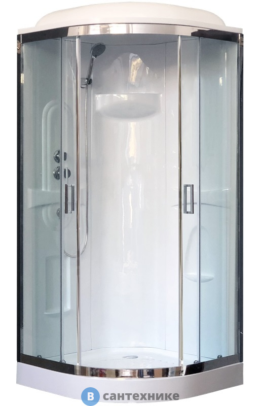 Душевая кабина Royal Bath RB 90HK1-T-CH 900*900*2170 (прозрачное)