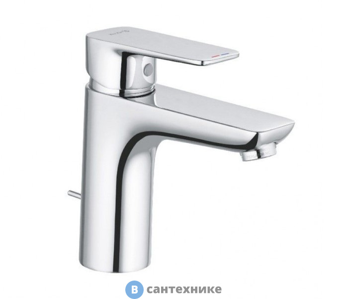 Смеситель Kludi 402900575 PURE&STYLE однорычажный на умывальник 100, с донн. клапаном