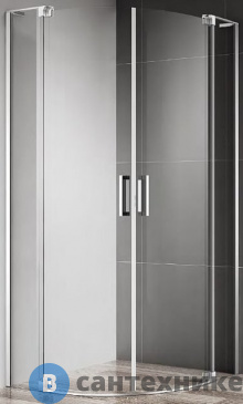 картинка Душевой уголок Cezares SLIDER-R-2-90/100-C-Cr (900-1000)x(900-1000)x1950 без поддона