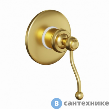 картинка Смеситель Paini Duomo 88PJ690 для душа встраиваемый, матовое золото PVD