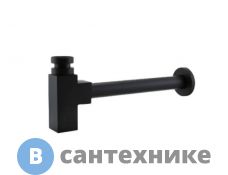 Сифон BelBagno BB-SMQ2-NERO для раковины, чёрный