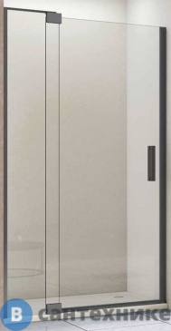 картинка Душевая дверь Vincea Extra VDP-1E8090CLGM, 800/900, вороненая сталь, стекло прозрачное