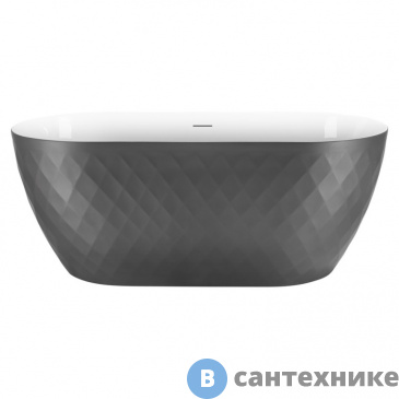 картинка Акриловая ванна Black&White SB320 Grey (1700x780x600)