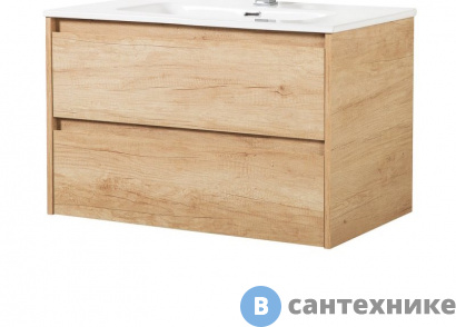 картинка Тумба BelBagno KRAFT 100 со столешницей и накладной раковиной подвесная, kraft100rnn-kepbo-1338-set
