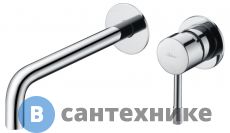 Смеситель Boheme 465-CR для умывальника из стены, Uno. хром