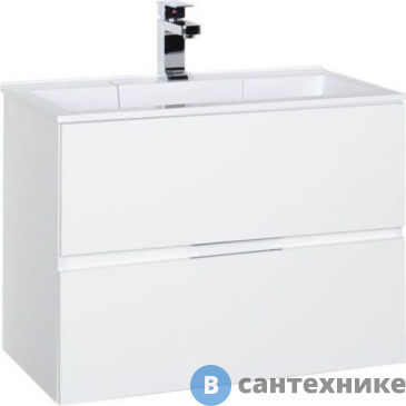 картинка Тумба с раковиной Aquanet Алвита 70 белый (212680)