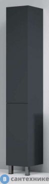 картинка Шкаф-колонна AM.PM GEM M90CSR0306GM напольный, правый, 30 см, графит матовый