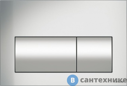 картинка Кнопка смыва Cersanit PRESTO, хром матовый, универсальная (P-BU-PRE/Cm)