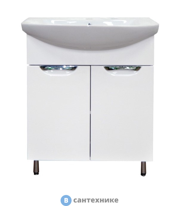 Тумба Loranto Стиль-70 (700*850*315) с раковиной Балтика 70 (CS00067858)