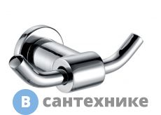 Крючок AZARIO FORNY двойной, хром (AZ-88305)