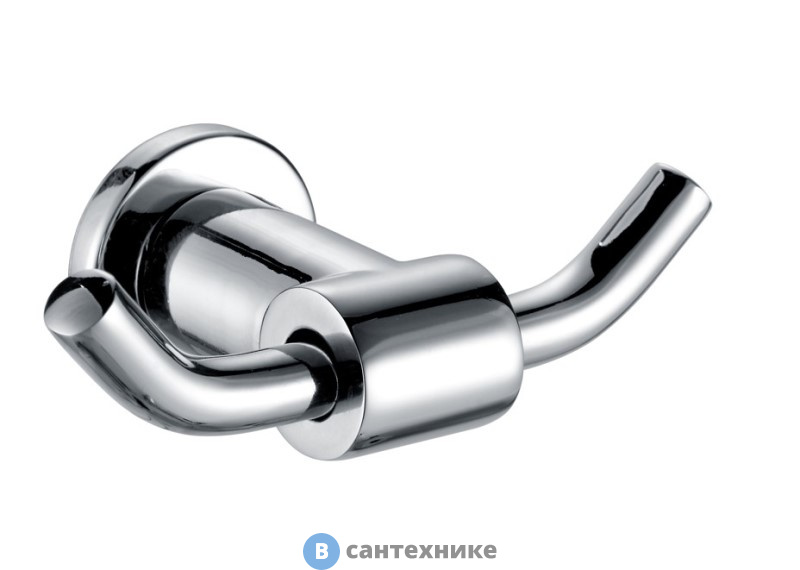 Крючок AZARIO FORNY двойной, хром (AZ-88305)