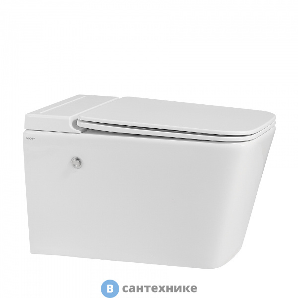Унитаз ABBER Rechteck AC1202P подвесной белый с импульсным смывом