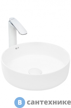 картинка Раковина WELTWASSER ELBACH 3134 MW накладная (матовая белая) /355х355х120/