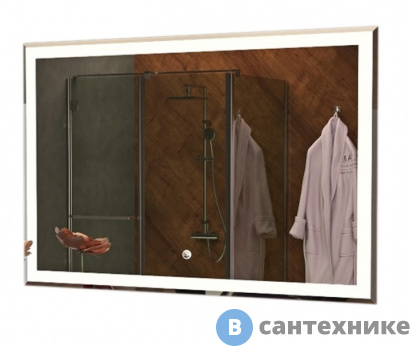 картинка Зеркало AZARIO Minio влагостойкое с подсветкой 1000*800 (CS00071910)