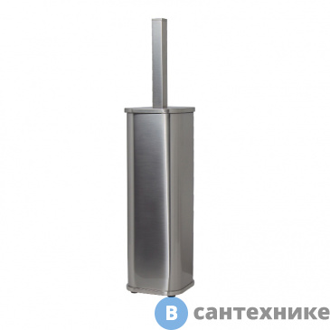 картинка Щетка WasserKRAFT K-1117NICKEL для унитаза напольная