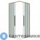 картинка Душевое ограждение Grossman Galaxy 300.K33.01.1010.32.00 (100*100*195) квадрат, раздвиж, золото сатин, стекло прозрач., без поддона