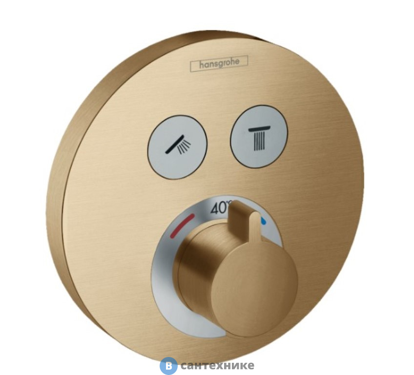 Смеситель Hansgrohe ShowerSelect S 15743140 термостат/ 2 потреб., без внутренней части