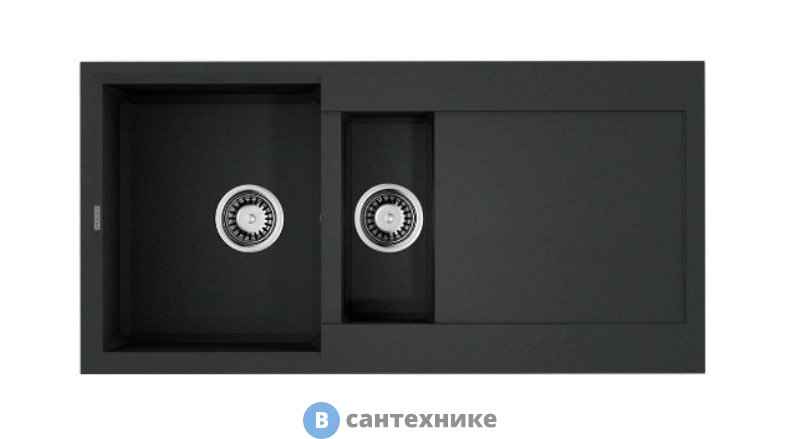 Кухонная мойка OMOIKIRI Sakaime 100-2-BL черный (4993892)