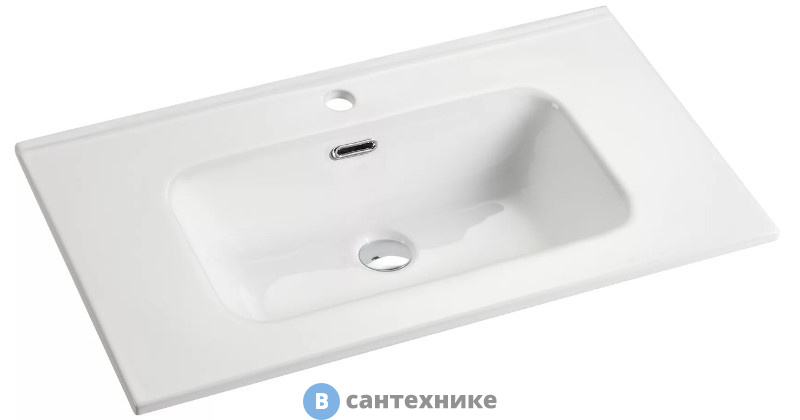 Раковина GID-ceramic 9090s встраиваемая сверху, белый (910х465х170)