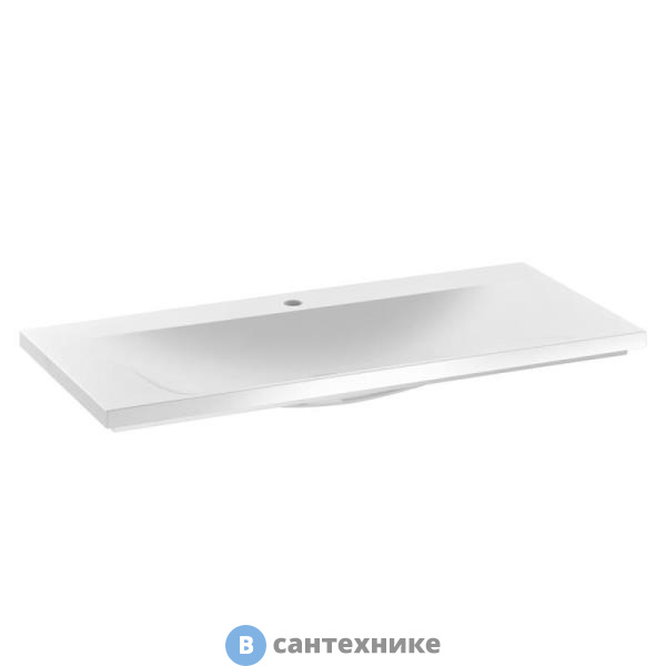 Умывальник Keuco Royal Reflex из минер. литья, для смес. на 1 отверстие, 1000х490х30 мм, белый (34071311001)