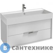 Тумба под раковину Jacob Delafon VIVIENNE EB1668-J5-J5 100 см, корпус белый блестящий, фасад белый блестящий