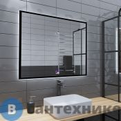 Зеркало Grossman PRAGMA-норма BLACK (1000*800*45) LED с сенсорным выключателем и подогревом (18100802)