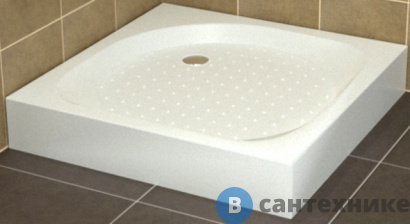 картинка Душевой поддон RGW LUX/TN /квадрат (FW5-5) 80*80*6 h 16 (16180188-21), без сифона