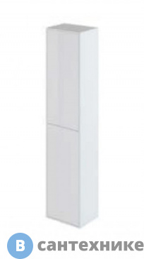 картинка Шкаф BelBagno KRAFT KRAFT-1600-2A-SC-BO-R подвесной с двумя распашными дверцами с доводчиками, с двумя полками, правосторонний, Bianco Opaco, 330x300x1600