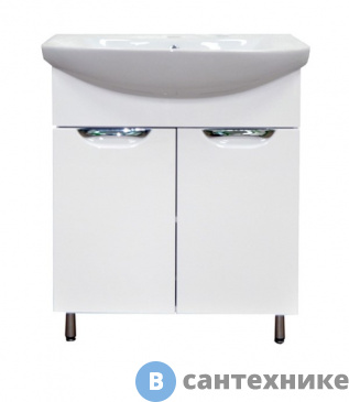 картинка Тумба Loranto Стиль-70 (700*850*315) с раковиной Балтика 70 (CS00067858)