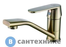 Смеситель Diadonna D82448118Q для кухни с коротким изливом антик. бронза